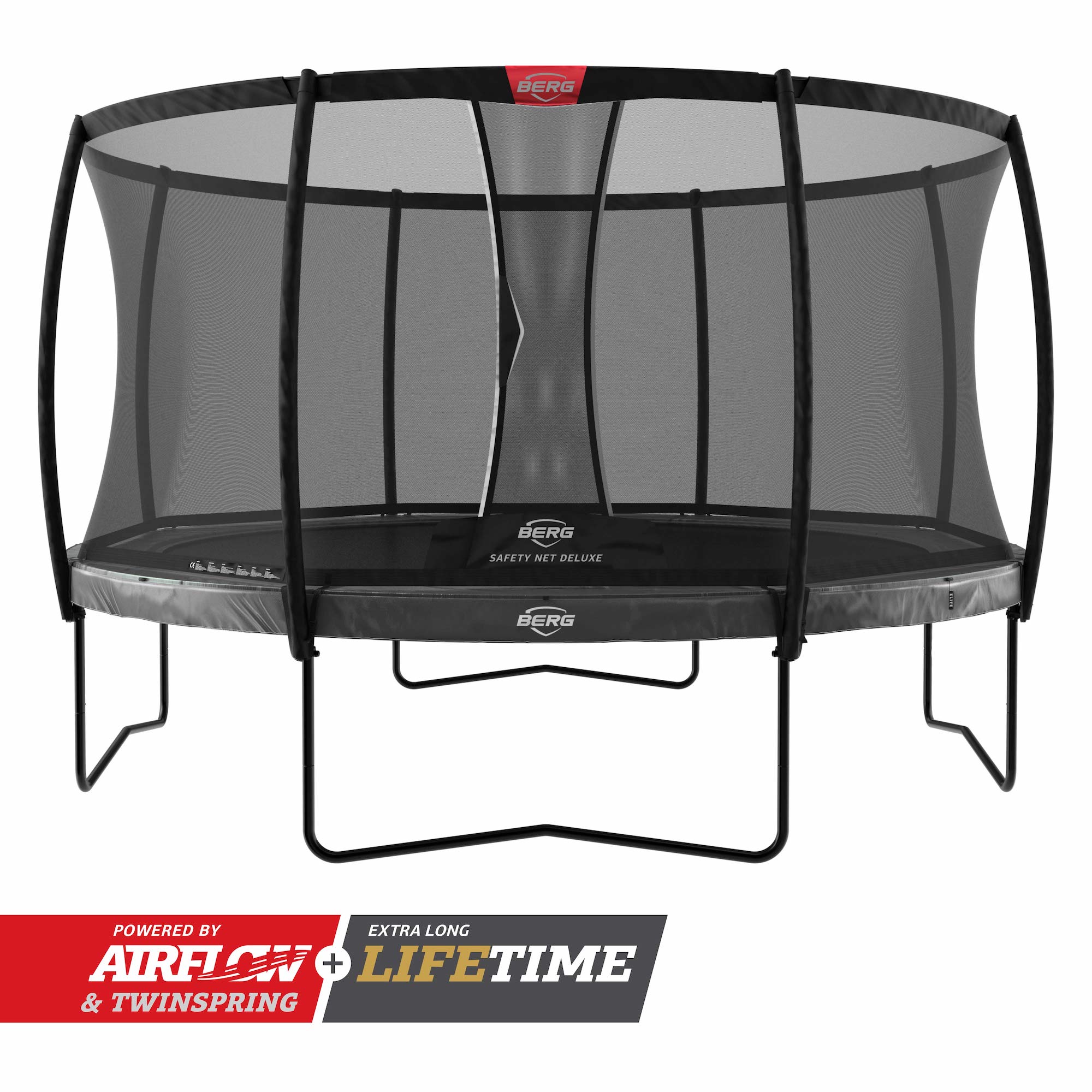 BERG Trampolin Regular Elite Grey Ø330 cm + Sicherheitsnetz Deluxe (Ersatzteilarchiv) BERG Trampolin Regular Elite Grey Ø330 cm + Sicherheitsnetz Deluxe (Ersatzteilarchiv)