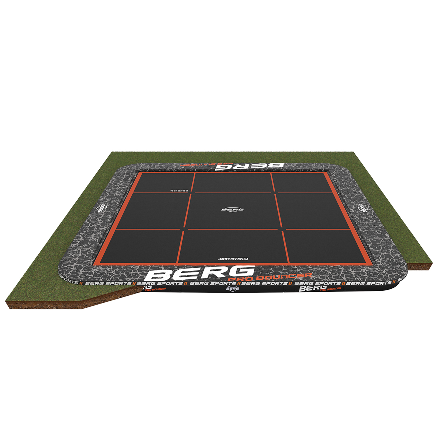 BERG Trampolin FlatGround ULTIM Pro Bouncer 5x5 m (NEU)