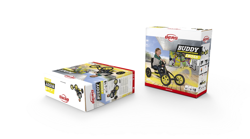 Kinder-Gokart  BERG Buddy Cross BFR Pedal Gokart 24.20.65.01 + Soundbox +  Anhänger L!