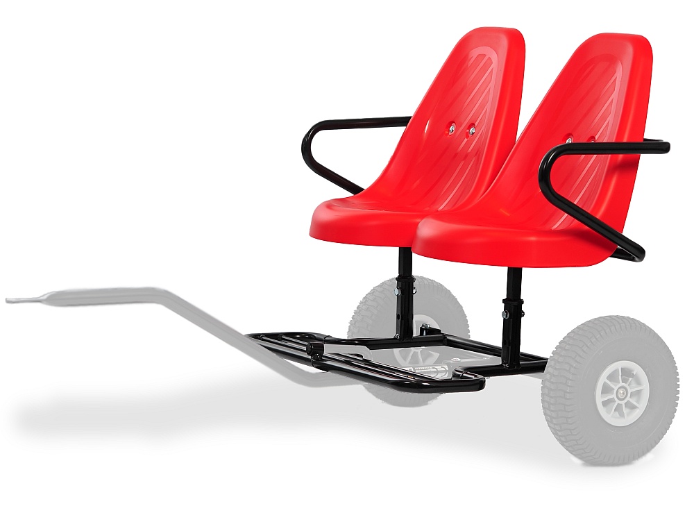 DINO CARS Zweisitzer-Aufbau mit roten Sitzschalen für Basiswagen