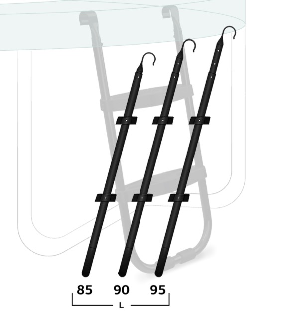 BERG Trampolin Leiter L für Ø330, Ø380, Ø430 cm, ULTIM 330, 410, 500 & alle GRAND Modelle