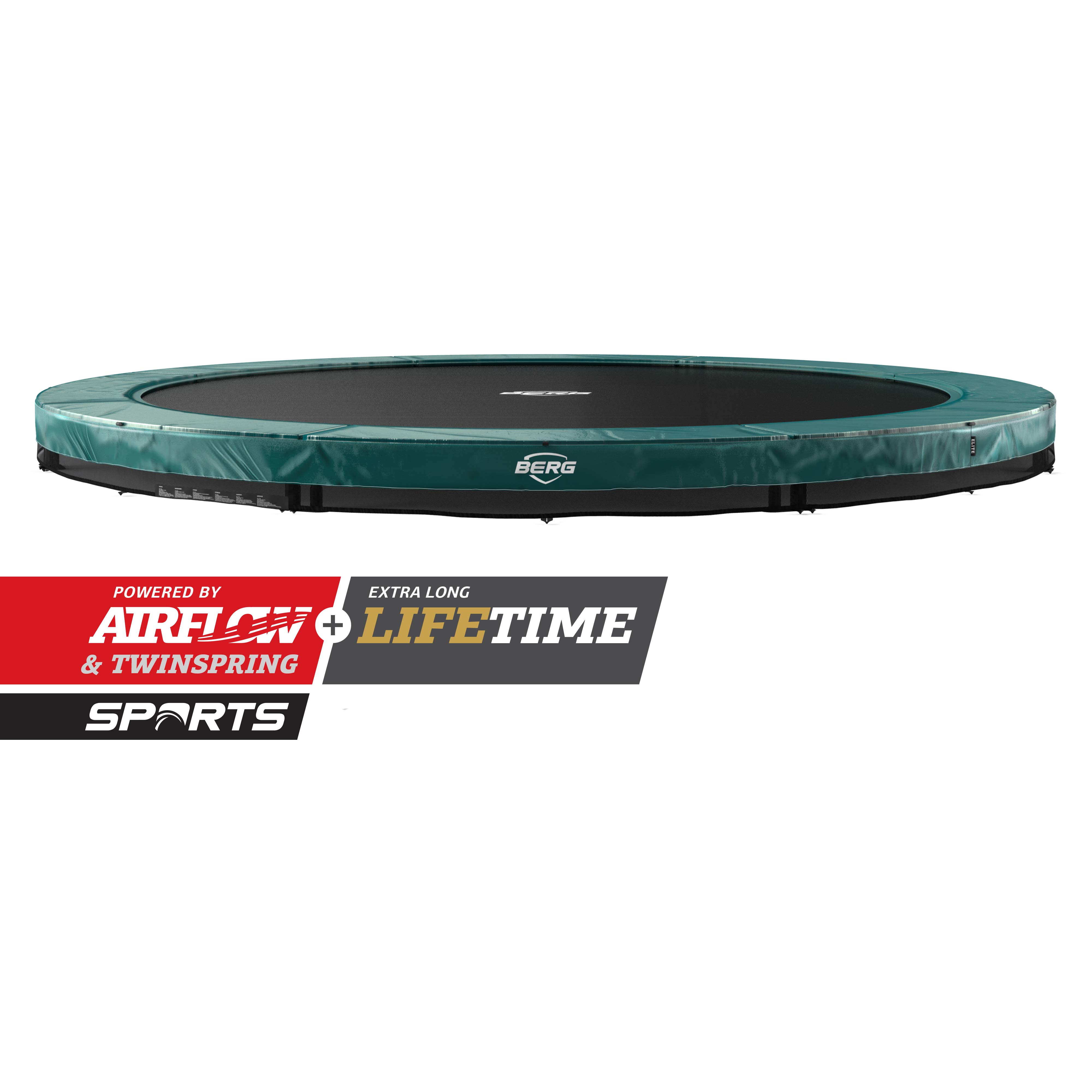 BERG Trampolin InGround ROUND Elite Green Ø330 cm (Auslaufmodell) BERG Trampolin InGround ROUND Elite Green Ø330 cm (Auslaufmodell)