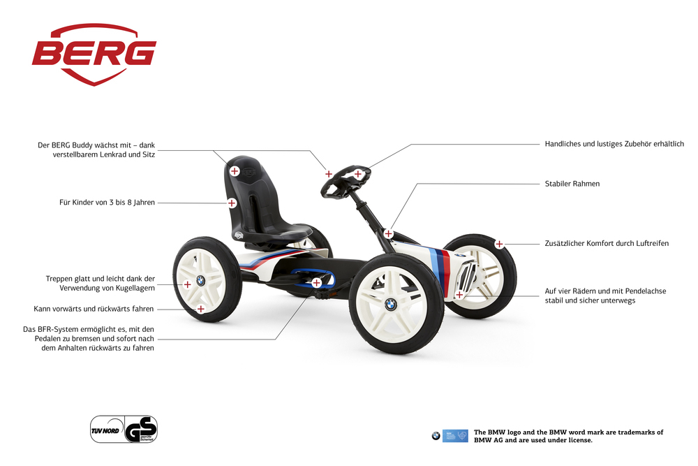 BERG Gokart Buddy BMW® Street Racer BERG Gokart Buddy BMW® Street Racer