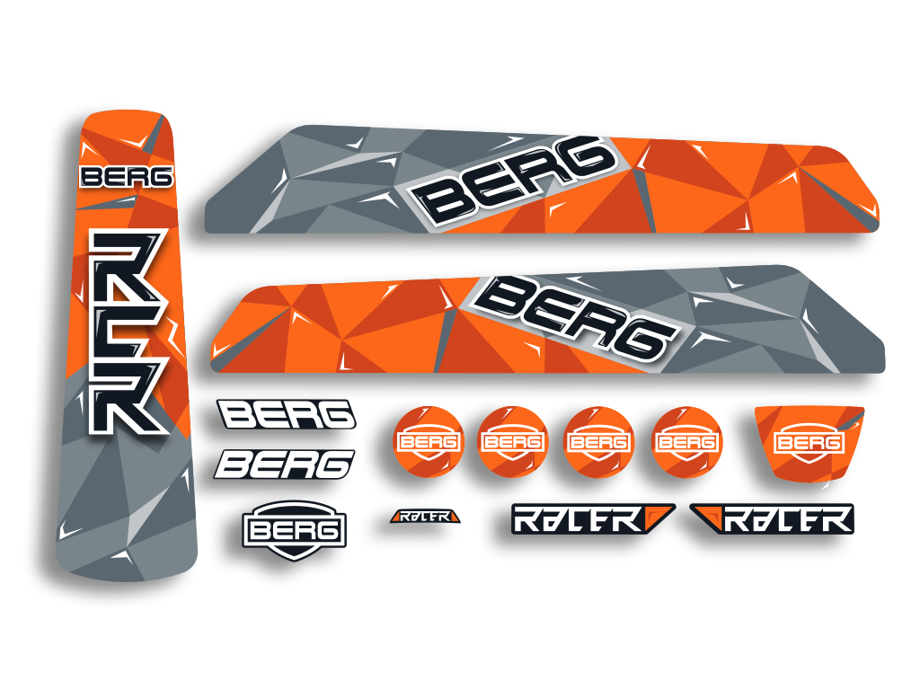 BERG Ersatzteil Sticker-Set Aufkleber Reppy Racer