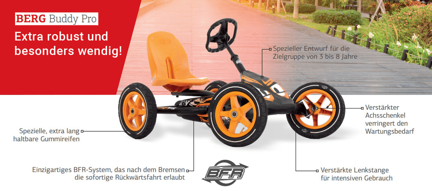 BERG Gokart Buddy PRO Orange