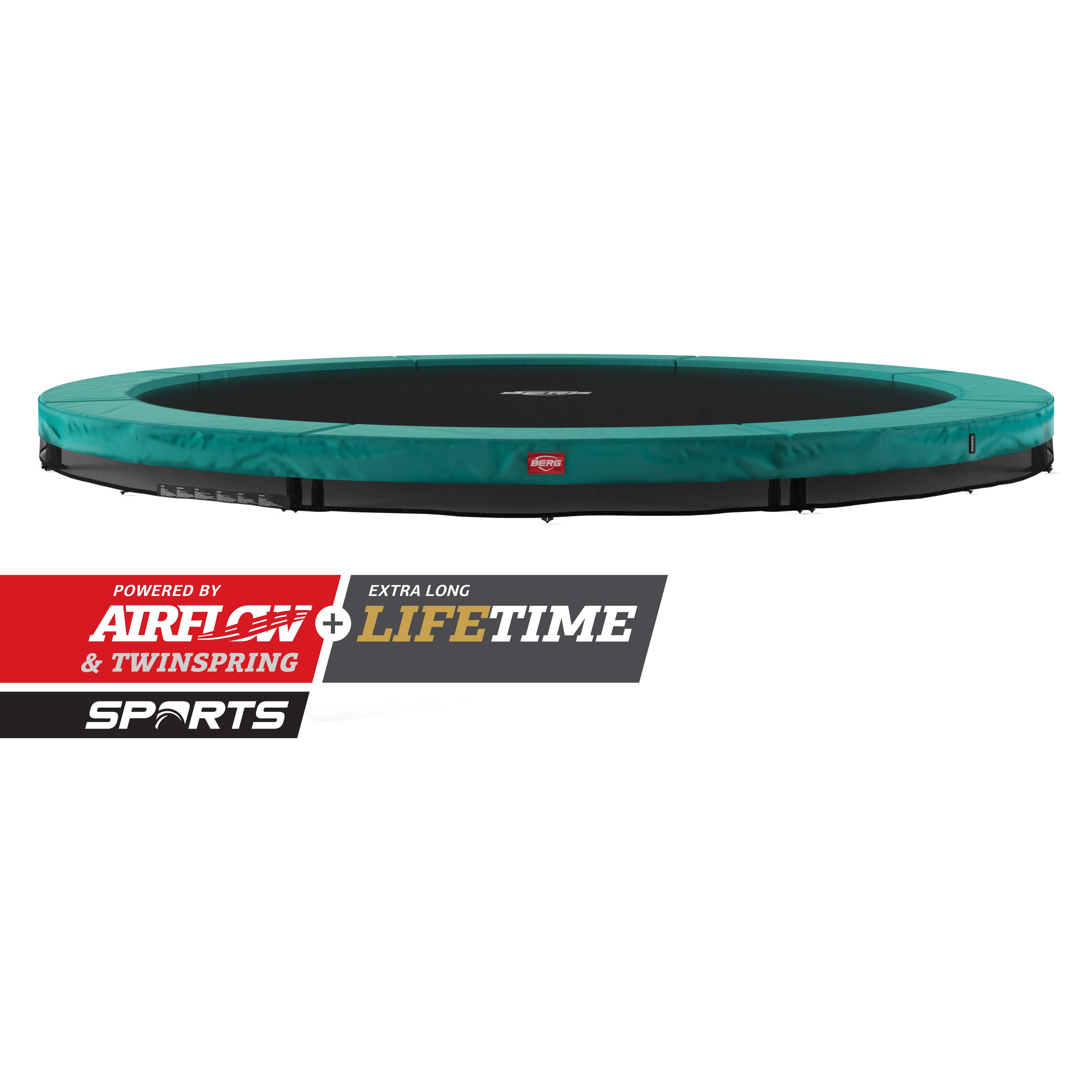 BERG Trampolin InGround Champion Green Ø380 cm (Ersatzteilarchiv) BERG Trampolin InGround Champion Green Ø380 cm (Ersatzteilarchiv)