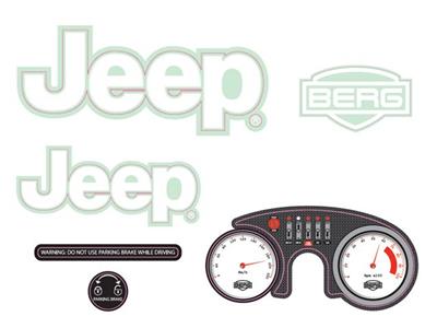 BERG Ersatzteil Sticker-Set Aufkleber Rally Jeep® Adventure