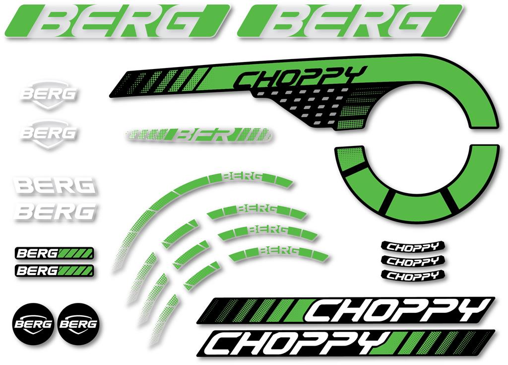 BERG Ersatzteil Sticker-Set Aufkleber Choppy Neo 2.0
