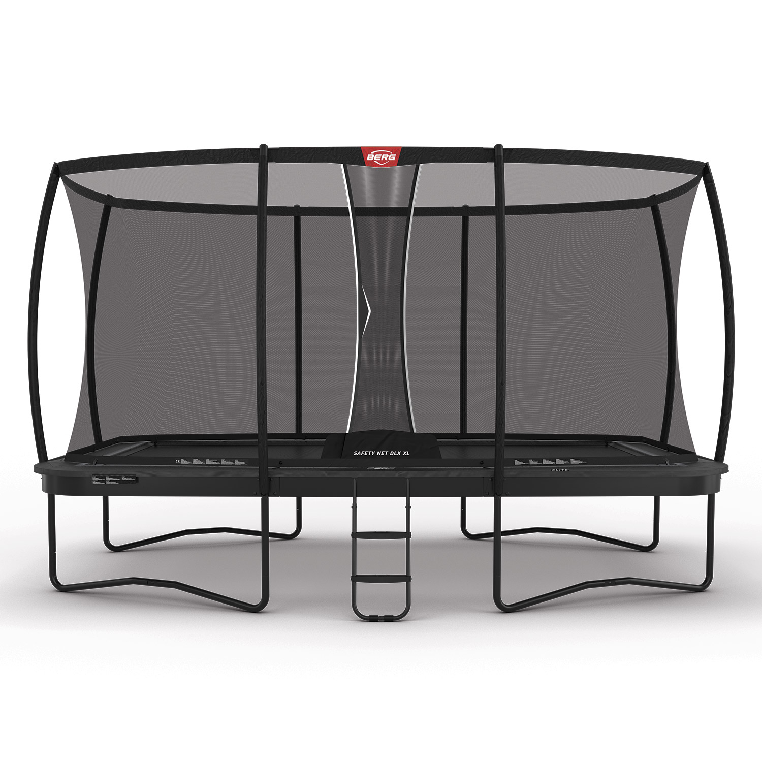 BERG Trampolin Regular ULTIM Elite Grey 500 + Sicherheitsnetz DLX XL inkl. Leiter (NEU)