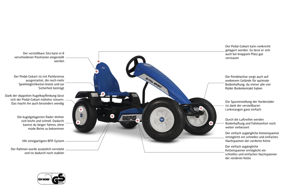 BERG Gokart Extra Sport Blue XXL BFR (Ersatzteilarchiv) BERG Gokart Extra Sport Blue XXL BFR (Ersatzteilarchiv)