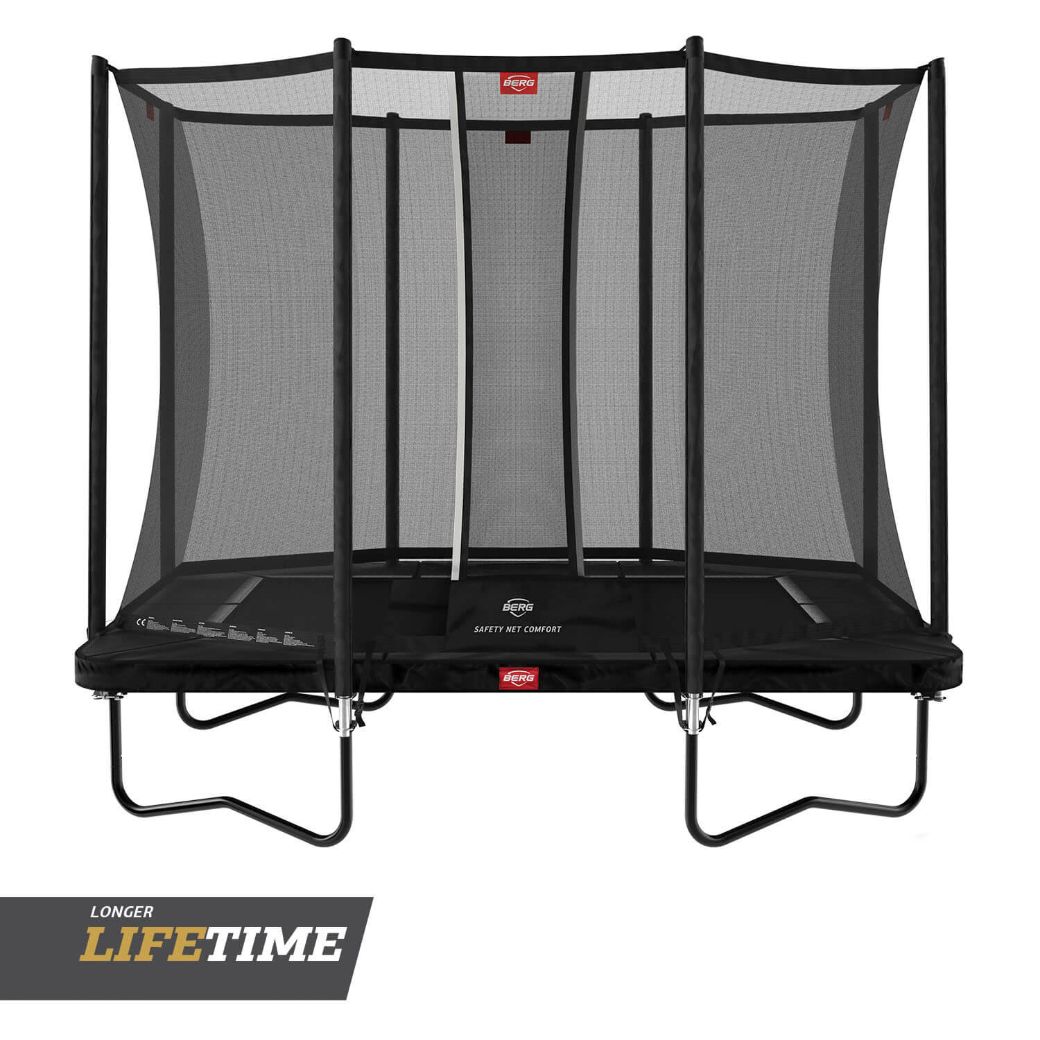 BERG Trampolin Regular ULTIM Favorit Black 280 + Sicherheitsnetz Comfort