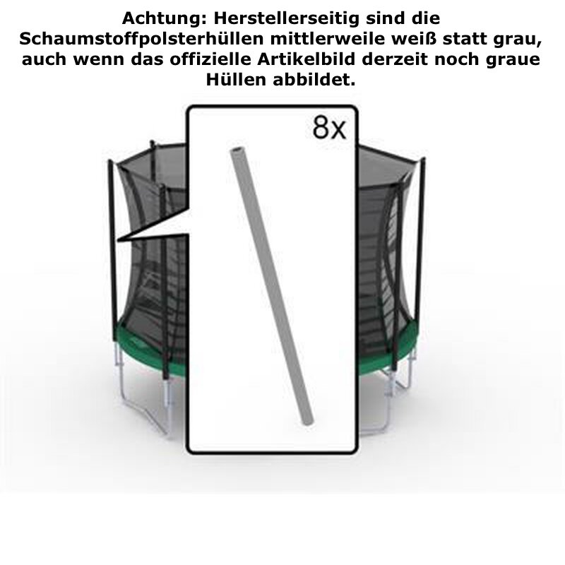 BERG Ersatzteil Schaumstoffpolster in weiß für Sicherheitsnetz Comfort (8x) BERG Ersatzteil Schaumstoffpolster in weiß für Sicherheitsnetz Comfort (8x)