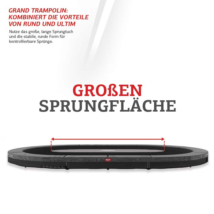 BERG Trampolin Sicherheitsnetz Comfort Grand 520x350 cm