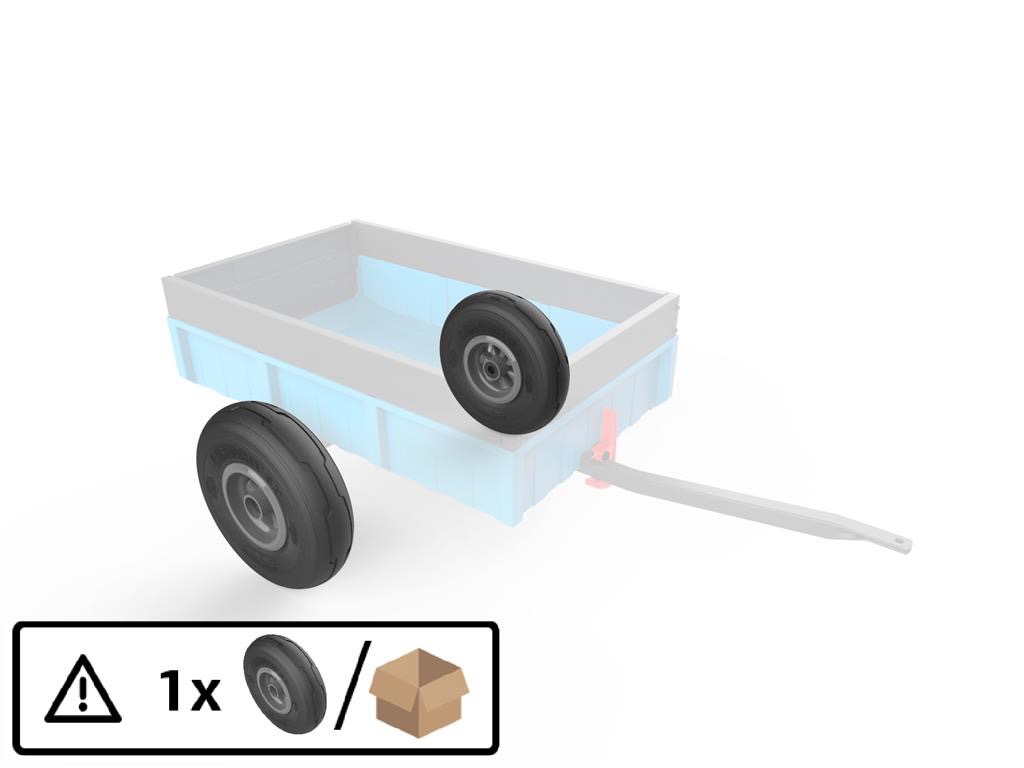 BERG Ersatzteil Rad Anthrazit 4.00-6 Radial - für Trailer Steel + Trailer XL BERG Ersatzteil Rad Anthrazit 4.00-6 Radial - für Trailer Steel + Trailer XL