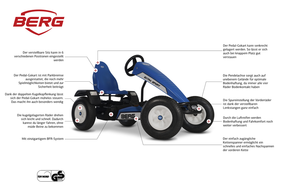 BERG Gokart Extra Sport Blue XL BFR (Ersatzteilarchiv) BERG Gokart Extra Sport Blue XL BFR (Ersatzteilarchiv)