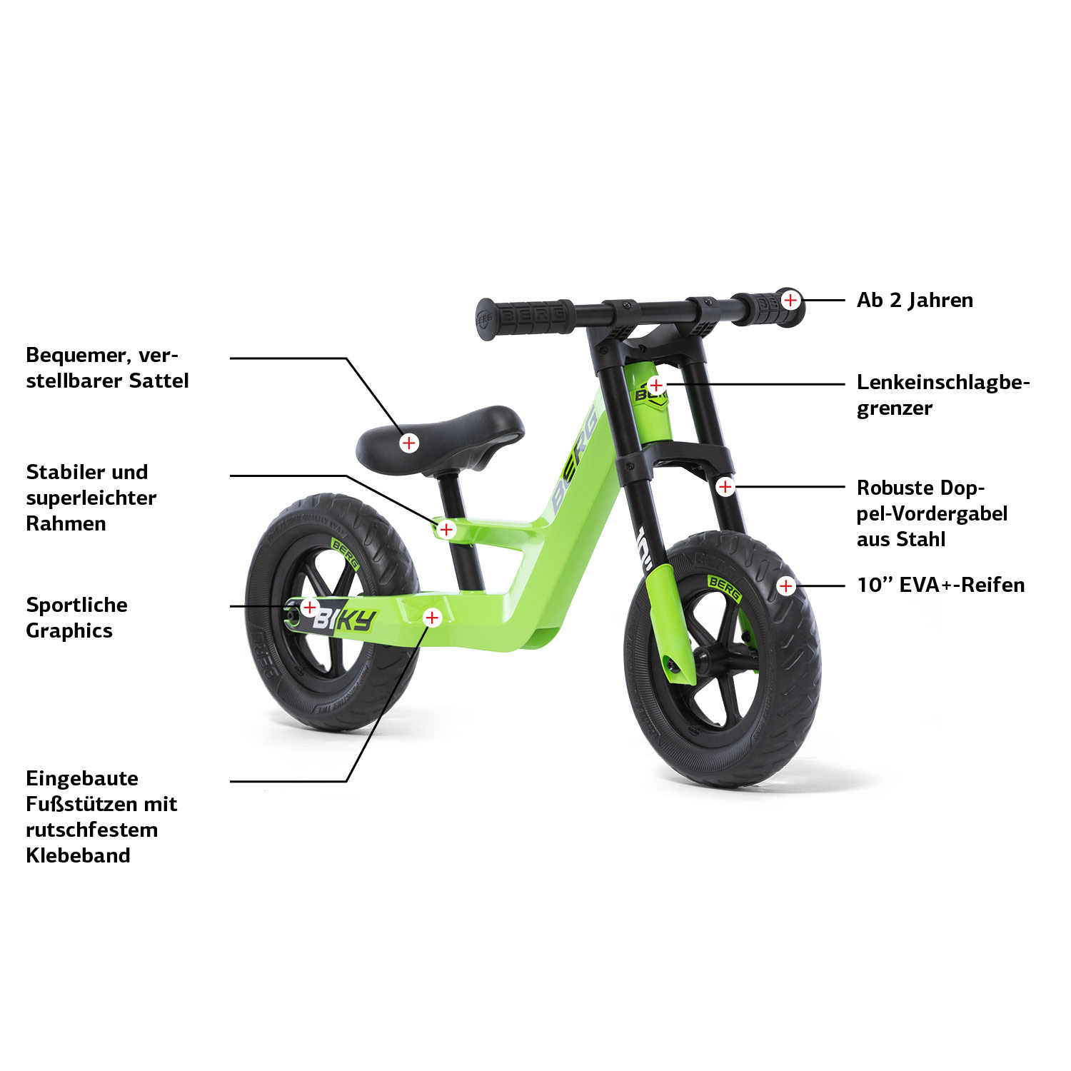 BERG Laufrad Biky Mini Onlineshop Gokarthof Green 