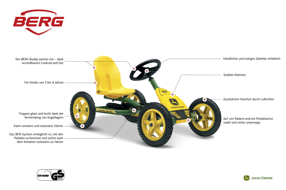 BERG Gokart Buddy John Deere BERG Gokart Buddy John Deere