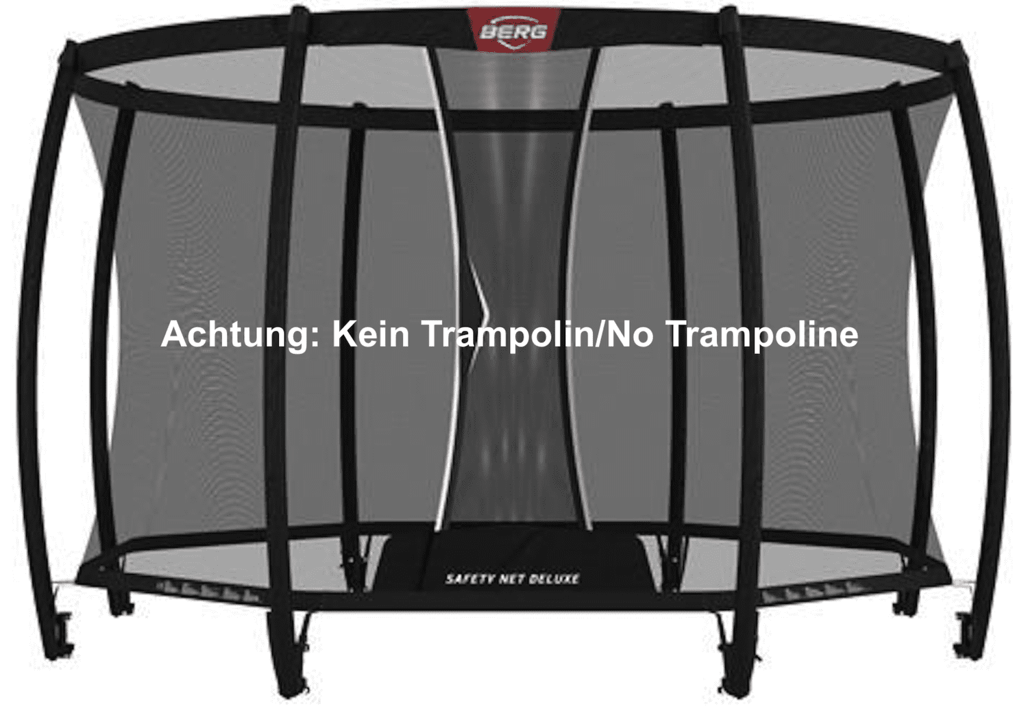 Baunsal Trampolin Sicherheitsnetz Ø 396 Cm - Außenliegendes Netz Für 10 Stangen, 180 Cm Höhe